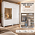 Roupeiro 200cm 02 Portas Deslizantes Verg - D239-66 - Branco - Móveis Henn - Imagem 1