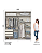 Roupeiro 200cm 02 Portas Deslizantes Verg - D239-66 - Branco - Móveis Henn - Imagem 6