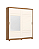 Roupeiro 200cm 02 Portas Deslizantes Verg - D239-127 - Nature / Off white - Móveis Henn - Imagem 4