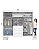 Roupeiro 262cm 06 Portas Americano - D205-05 - Branco - Móveis Henn - Imagem 6