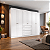 Roupeiro 262cm 06 Portas Americano - D205-05 - Branco - Móveis Henn - Imagem 2