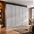 Roupeiro 262cm 06 Portas Americano - D205-131 - Cinza - Móveis Henn - Imagem 2