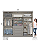 Roupeiro 262cm 06 Portas Americano - D205-131 - Cinza - Móveis Henn - Imagem 6