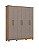 Roupeiro 195cm 06 Portas Cover - D230-222 - Nature/Avela - Móveis Henn - Imagem 4
