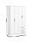 Roupeiro 121cm 04 Portas 03 Gavetas Cajú - DA135-10 - Branco - Móveis Henn - Imagem 7