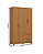 Roupeiro 121cm 04 Portas 03 Gavetas Cajú - DA135-214 - Cinamomo - Móveis Henn - Imagem 7