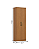 Multiuso Margarida 02 Portas - D110-214 - Cinamomo - Móveis Henn - Imagem 7