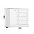 Cômoda Americana 04 Gavetas 1 Porta - D715-05 - Branco - Móveis Henn - Imagem 7