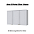 Aéreo 03 Portas 120cm - Ref. C352-05 - Branco - Linha Americana - Móveis Henn - Imagem 3