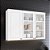 Aéreo 03 Portas 120cm com Vidro - C363-05 - Branco - Linha Americana - Móveis Henn - Imagem 1