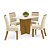 Conjunto de Mesa Vértice 120 c/ Vidro + 04 Cadeiras Vita Linho - Móveis Henn - Imagem 2