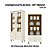 Cristaleira Liz 02 Portas 02 Gavetas - C230-129 - Off white / Nature - Móveis Henn - Imagem 2