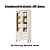 Cristaleira Liz 02 Portas 02 Gavetas - C230-129 - Off white / Nature - Móveis Henn - Imagem 3