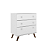 Cômoda 03 Gavetas Linha Retrô - RT3018 - Branco - Movelbento - Imagem 3