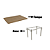 Conjunto de Mesa Elba 136cm + 06 Cadeiras Florença Nikel Cor Capuccino - Kappesberg Crome - Imagem 7