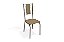 Conjunto de Mesa Loire 136 + 06 Cadeiras Lisboa Nikel Cor Capuccino - Kappesberg Crome - Imagem 3