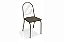 Conjunto de Mesa Elba 140 + 06 Cadeiras Noruega Nikel Cor Capuccino - Kappesberg Crome - Imagem 3