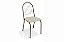 Conjunto de Mesa Loire 150 + 06 Cadeiras Noruega Nikel Cor Nude - Kappesberg Crome - Imagem 3