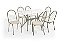 Conjunto de Mesa Loire 150 + 06 Cadeiras Noruega Nikel Cor Nude - Kappesberg Crome - Imagem 2