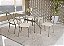Conjunto de Mesa Loire 150 + 06 Cadeiras Noruega Nikel Cor Nude - Kappesberg Crome - Imagem 1