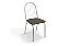 Conjunto de Mesa Sena 90 + 04 Cadeiras Noruega Cromado Cor Marrom - Kappesberg Crome - Imagem 3