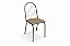Conjunto de Mesa Sena 90 + 04 Cadeiras Noruega Nikel Cor Capuccino - Kappesberg Crome - Imagem 3