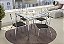 Conjunto de Mesa Reno 90 + 04 Cadeiras Portugal Cromado Cor Preto - Kappesberg Crome - Imagem 1