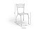 Conjunto de Mesa Volga 95 + 04 Cadeiras Portugal Cromado Cor Branco - Kappesberg Crome - Imagem 3