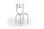 Conjunto de Mesa Volga 95 + 04 Cadeiras Portugal Cromado Cor Branco - Kappesberg Crome - Imagem 2