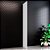 Painel Lateral 49cm - C429-05 - Linha Americana - Cor Branco - Móveis Henn - Imagem 1