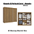 Roupeiro 223cm 03 Portas de Correr 02 Gavetas - Ref. M570 - Nogueira / Fendi - Kappesberg - Imagem 5