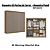 Roupeiro 223cm 03 Portas de Correr 02 Gavetas - Ref. M570 - Nogueira / Fendi - Kappesberg - Imagem 6