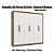 Roupeiro 232cm 06 Portas 02 Gavetas - Ref. M569 - Nogueira / Branco - Kappesberg - Imagem 2