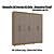 Roupeiro 232cm 06 Portas 02 Gavetas com Pé - Ref. CB02M569 - Nogueira / Fendi - Kappesberg - Imagem 2