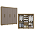 Roupeiro 232cm 06 Portas 02 Gavetas com Pé - Ref. CB02M569 - Nogueira / Fendi - Kappesberg - Imagem 3