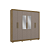 Roupeiro 232cm 06 Portas 02 Gavetas com Pé e Espelho - Ref. CB01M569 - Nogueira/Fendi - Kappesberg - Imagem 4
