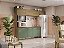 Cozinha Compacta Ref. L780A - Nogueira / Verde - Kappesberg - Imagem 1