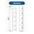 Módulo Prateleiras P Linha Closet - 10CL - Branco - Móveis Castro - Imagem 4