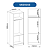 Módulo Cabideiro e Prateleiras Linha Closet - 20CL - Macadâmia - Móveis Castro - Imagem 7