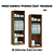 Módulo Cabideiro e Prateleiras Linha Closet - 20CL - Macadâmia - Móveis Castro - Imagem 1