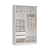 Módulo 140cm Linha Closet - 22CL - Branco - Móveis Castro - Imagem 2