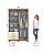 Roupeiro 121cm 04 Portas 03 Gavetas Caju c/ Espelho - DA135-221 - Cinamomo/Off White - Móveis Henn - Imagem 6
