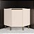 Balcão 01 Porta Canto Oblíquo - C67-139 - Off White - Linha Connect - Móveis Henn - Imagem 1