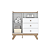 Cômoda Confete - I720-190 - Branco / Jequitibá - Móveis Henn - Imagem 6