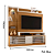 Home Theater Frizz Prime - Naturale/Off White - Madetec - Imagem 3