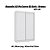 Roupeiro 143cm 02 Portas de Correr 02 Gavetas - Ref. N571 - Branco/Branco-Macadamia - Kappesberg - Imagem 5