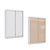Roupeiro 143cm 02 Portas de Correr 02 Gavetas - Ref. N571 - Branco/Branco-Macadamia - Kappesberg - Imagem 7