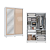 Roupeiro 143cm 02 Portas de Correr 02 Gavetas c/ Pé e Espelhos - Ref. CB01N571 - Branco/Branco-Macadamia - Kappesberg - Imagem 9