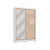 Roupeiro 143cm 02 Portas de Correr 02 Gavetas c/ Pé e Espelhos - Ref. CB01N571 - Branco/Branco-Macadamia - Kappesberg - Imagem 11