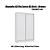 Roupeiro 143cm 02 Portas de Correr 02 Gavetas c/ Pé - Ref. CB02N571 - Branco/Branco-Macadamia - Kappesberg - Imagem 5